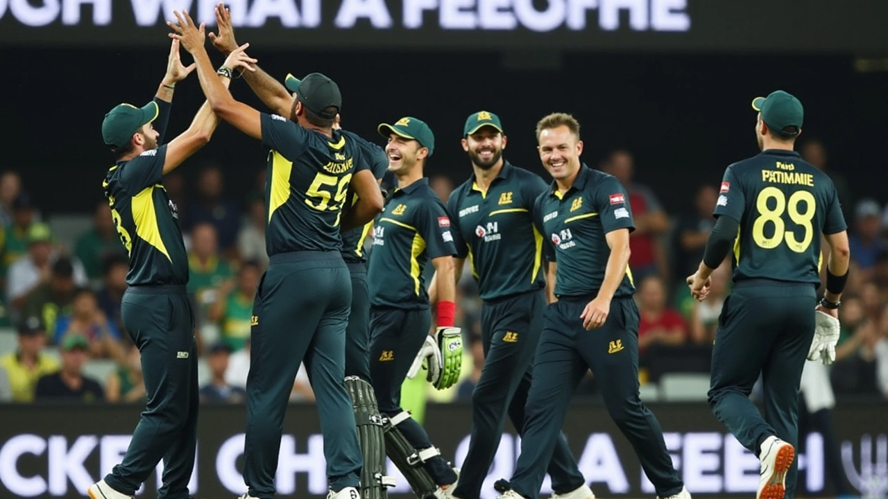 Australia Triumphs Over Pakistan in Rain-Affected 1st T20I in Brisbane